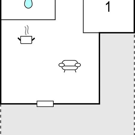 Tatil Evi 1 Bedroom Cozy In Vaeggerlose Bøtø By